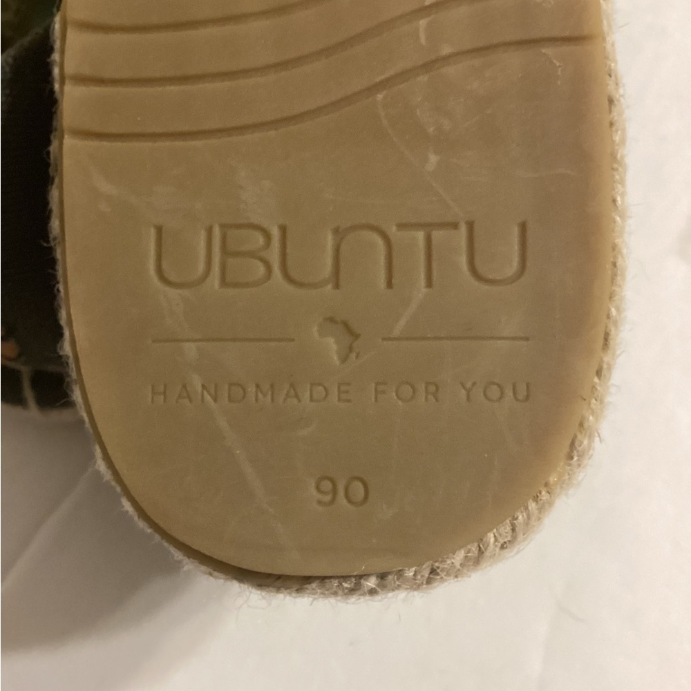 Ubuntu Classic Safari Green Afridrilles Women’s Size 9 Handmade - Picture 8 of 8